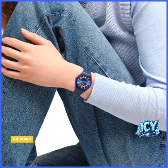 Polymer Silicone Casual Watch Quartz Water Resistant 100 Feet main image 4